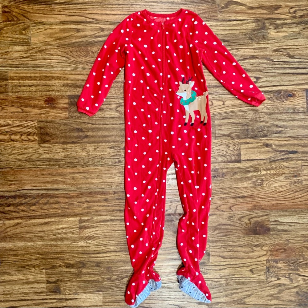 Lot of little girls 7/8 Christmas clothes, LOL & Minnie dress & Carter’s PJ’s - Picture 6 of 7
